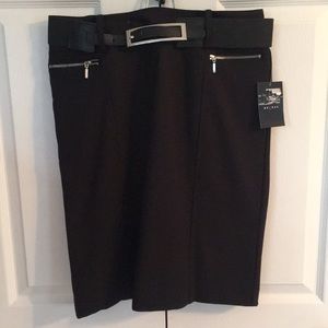 Axcess True Black Skirt with Belt